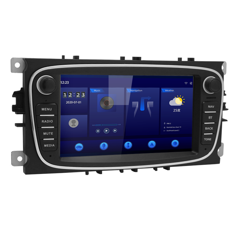 7 Inch Car Audio Stereo Car Dashboard Monitor Android Bt Navi Gps Dvd Player Touch Screen Android Car Radio For Ford Focus