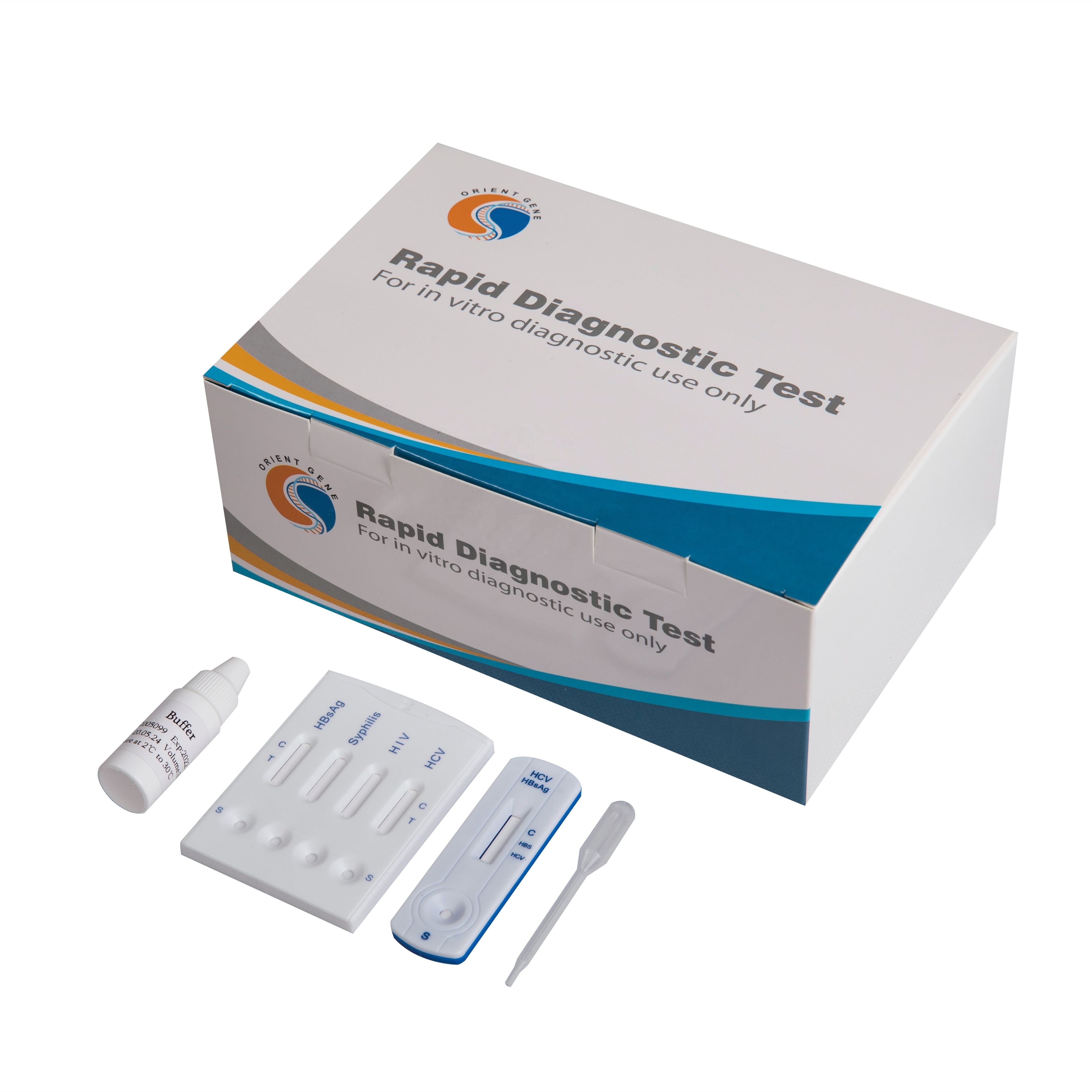 Factory Sale HIV 1/2 Rapid Test HBsAg/HCV/HIV/Syphilis Combo Rapid Test