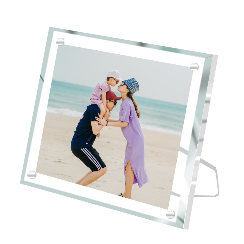 Innovative Transparent Acrylic Magnetic Swinging Photo Frame Stylishly Showcasing Your Memories in the Frames Category