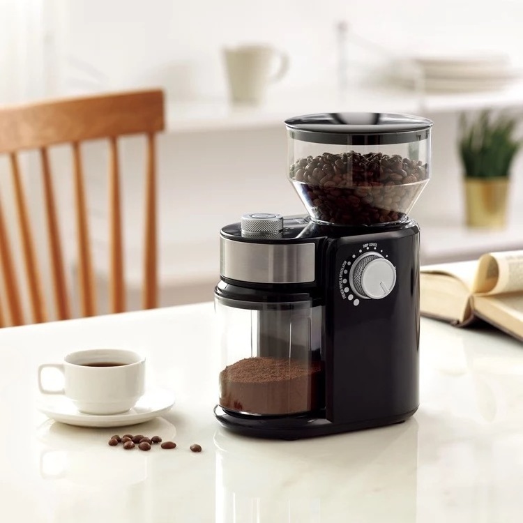 Professional Commercial Electric Coffee Grinder Lar Capacity Bean Grinding Machine for Espresso