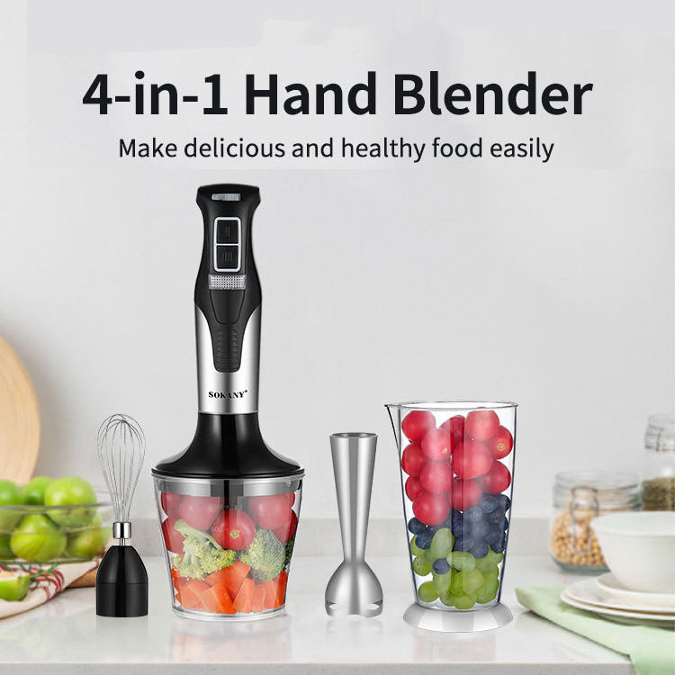 Small Household Baby Food Blender 4in1 Egg Beater Hand Blender Cooking Stick for Home Use