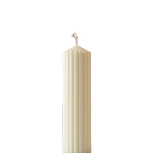 European ivory white large candle cylindrical candle birthday wedding hotel wedding lace cylindrical candle