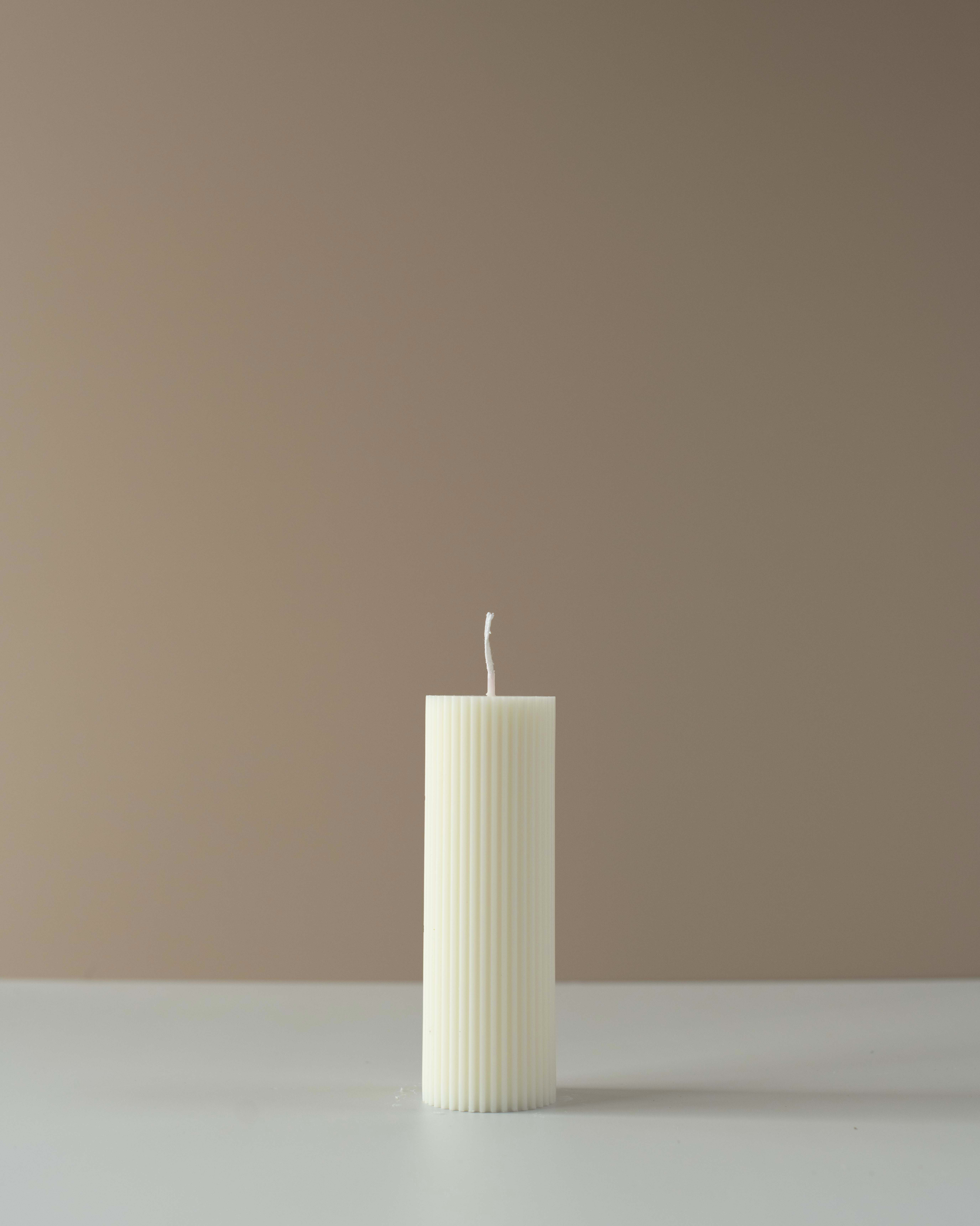 European ivory white large candle cylindrical candle birthday wedding hotel wedding lace cylindrical candle