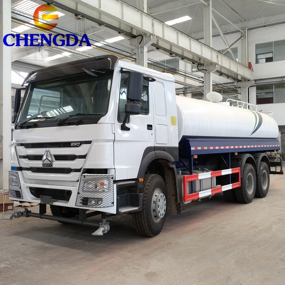 Sinotruk howo 6x4 371HP 20m3 water spray bowser tanker sprinkler tank truck for sale in kenya