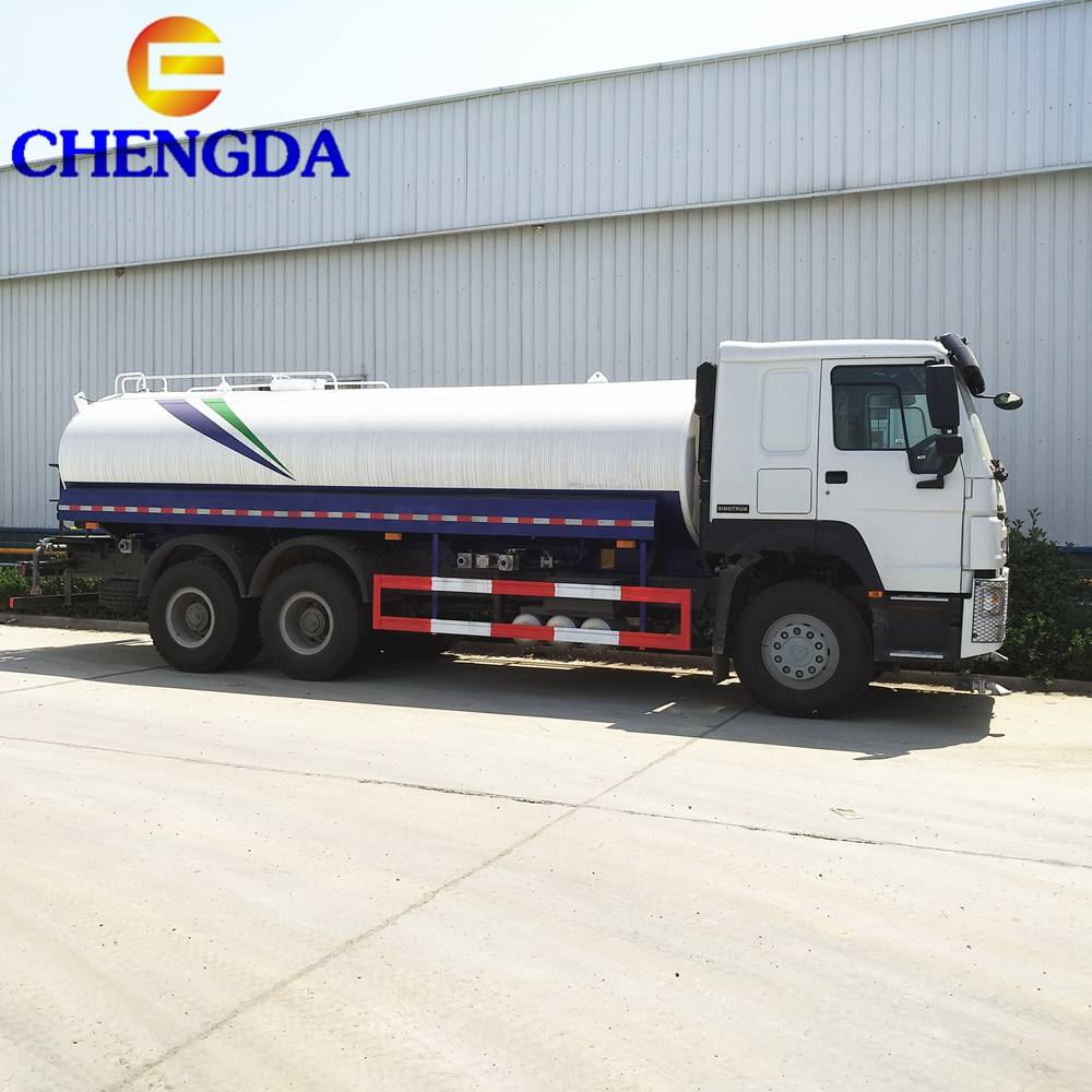 Sinotruk howo 6x4 371HP 20m3 water spray bowser tanker sprinkler tank truck for sale in kenya