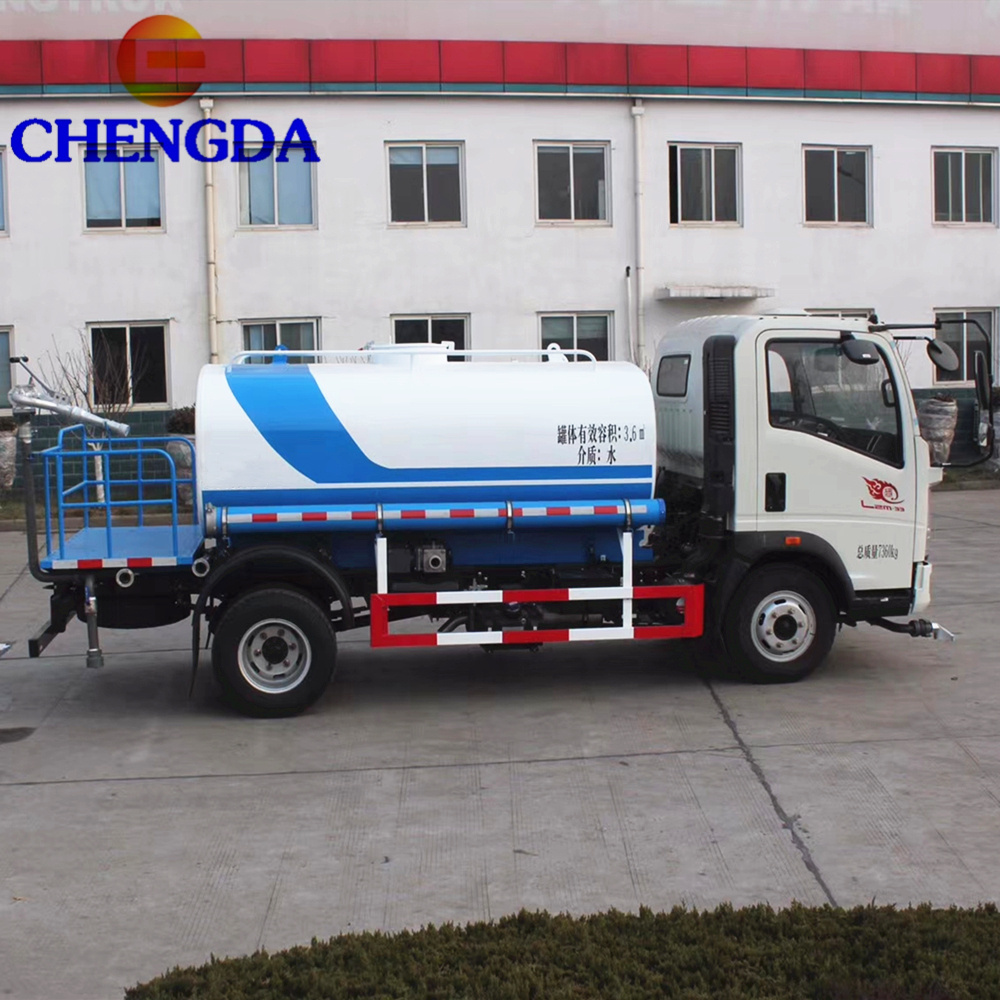 4x2 5000L Prices Howo Water Tank Tankers Truck For Sale