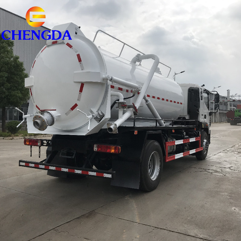 Used 10m3 12m3 foton Vaccum Suction Truck Septic Tank Sewage Trucks