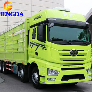 Howo Used 10 Wheeler 371HP Chassis Van Fence Cargo Transport Truck For Sale