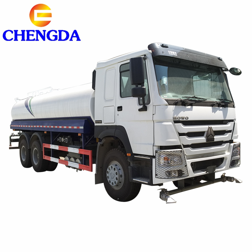 Sinotruk howo 6x4 371HP 20m3 water spray bowser tanker sprinkler tank truck for sale in kenya