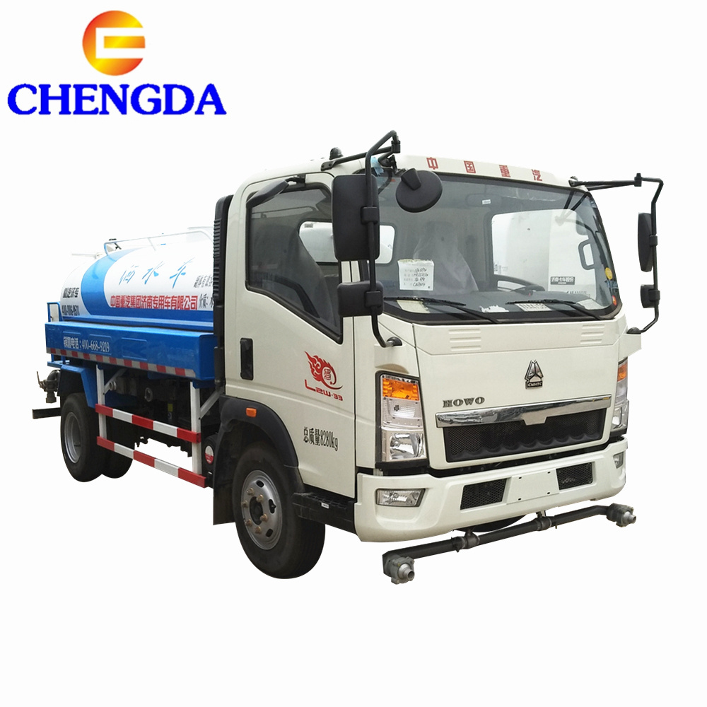 4x2 5000L Prices Howo Water Tank Tankers Truck For Sale