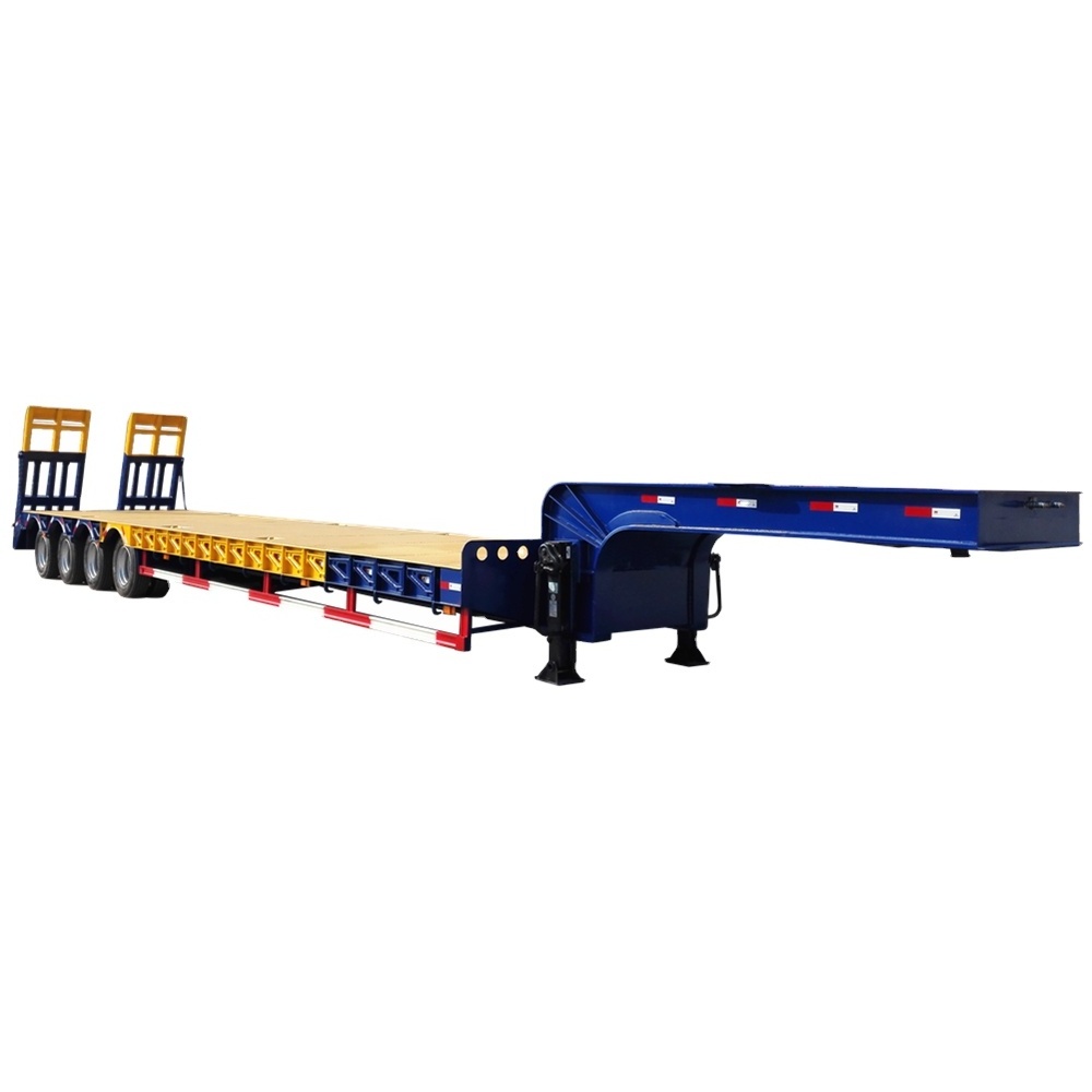 40ft Low Bed Container Truck Semi Trailer Dimensions For Saudi Arabia