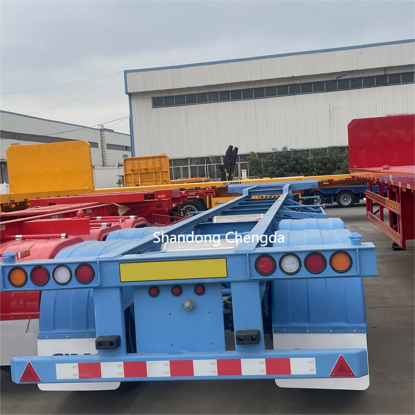 20ft 40Tons Skeleton Skeletal Container Semi Trailer 40ft Container Chassis from manufacturing sale