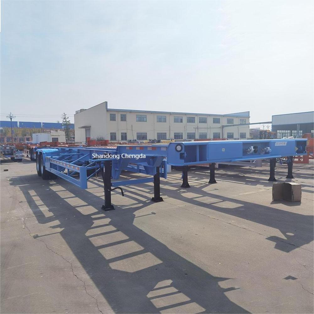 20ft 40Tons Skeleton Skeletal Container Semi Trailer 40ft Container Chassis from manufacturing sale