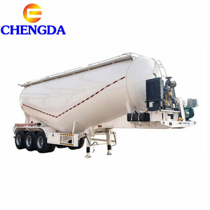 3 Axles Promotional 35m3 50cbm Dry Powder Silo Transport Tank Bulk Cement Bulker Tanker Trailer