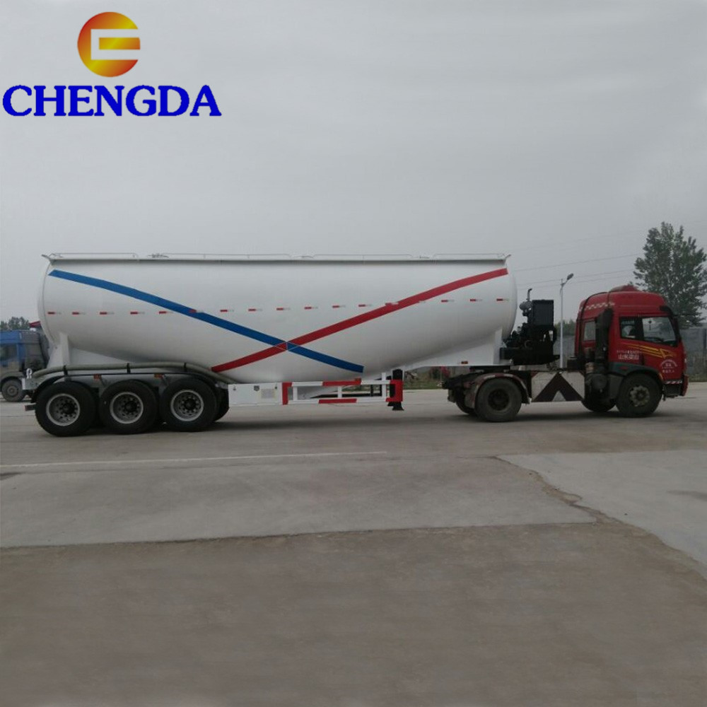 28ton 60ton 3axle bulk cement trailer parts fly ash cement bulker for sale