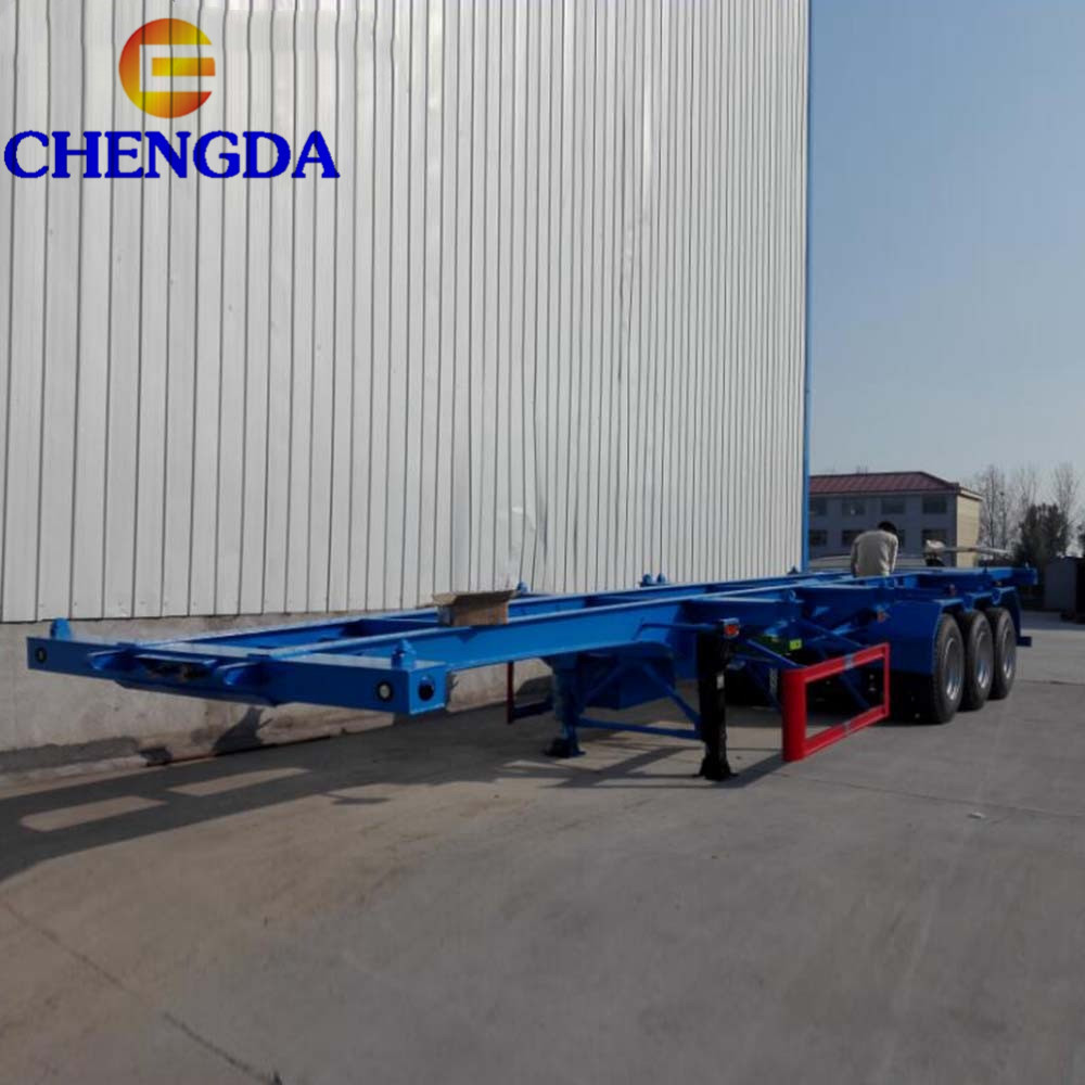 Trailer Frame Chassis 4 Axle 40ft 20ft 40 Foot Skeleton Container Semi Trailer