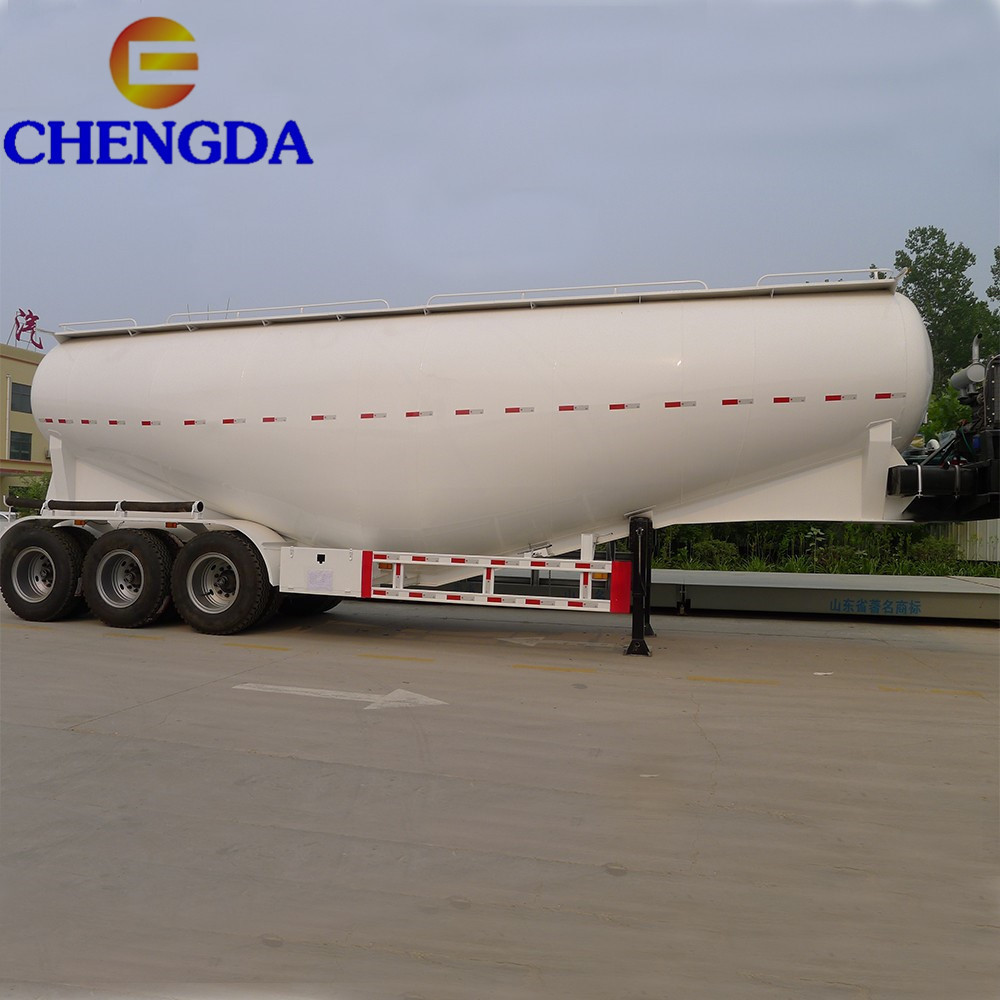 3 Axles Promotional 35m3 50cbm Dry Powder Silo Transport Tank Bulk Cement Bulker Tanker Trailer