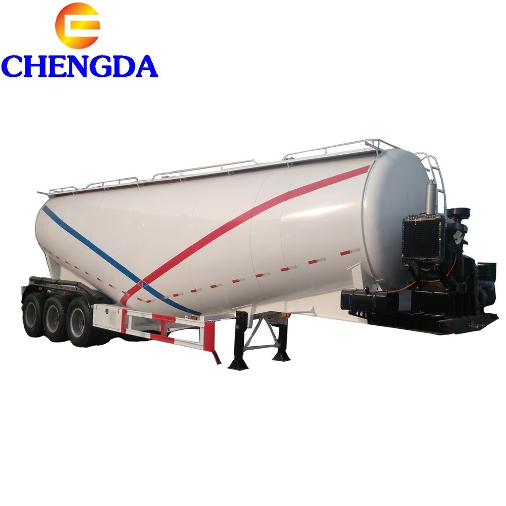 28ton 60ton 3axle bulk cement trailer parts fly ash cement bulker for sale