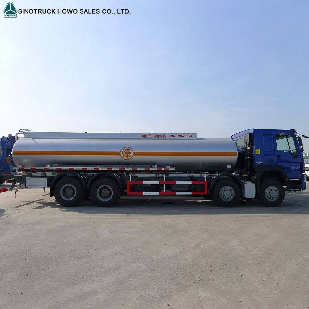 Howo 12 Wheeler Trucks Capacity Fuel Tank Truck 8*4 22000 liters Oil Tanker Truck for sale