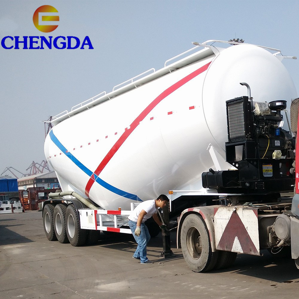 28ton 60ton 3axle bulk cement trailer parts fly ash cement bulker for sale