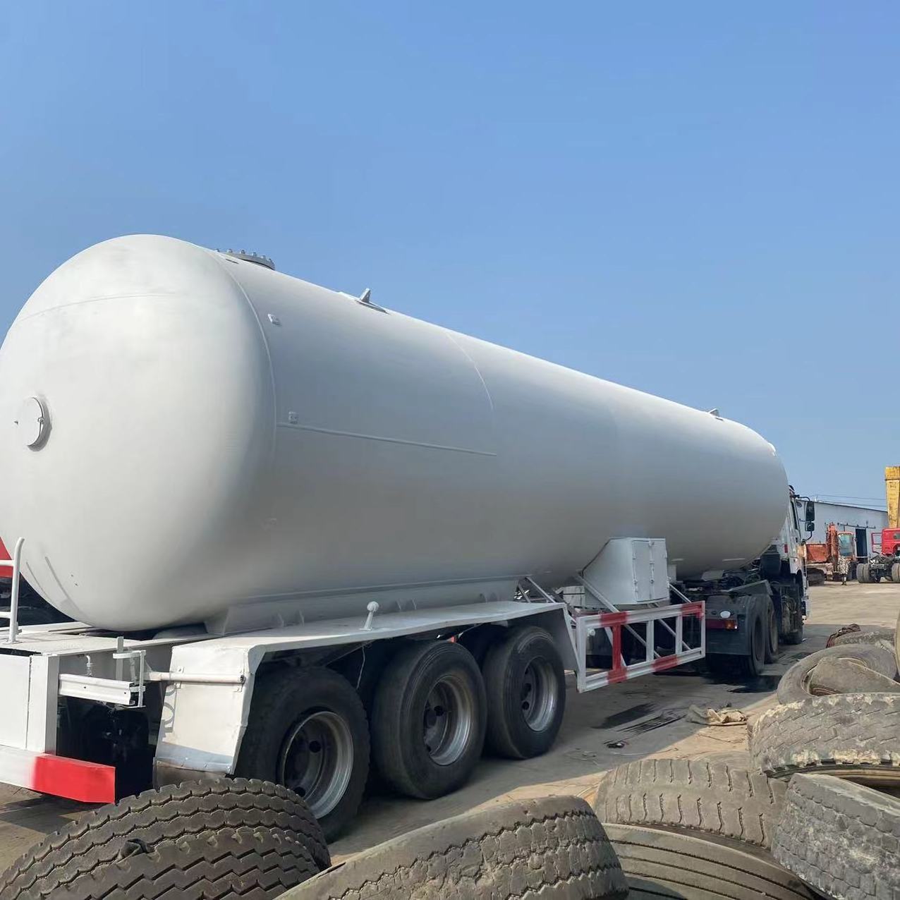 3 Axles Used LPG Tank Trailer LPG Gas Tanker semi Trailer LPG Trailer for Sale