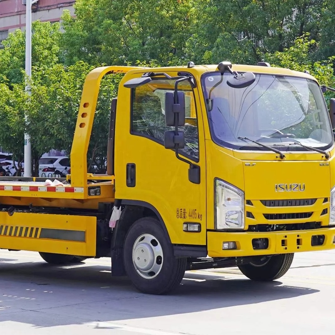 4x2 Isuzu 5 Tons Flatbed Trailer Truck Wrceker Towing Truck Wrecker Truck