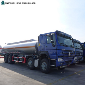 Howo 12 Wheeler Trucks Capacity Fuel Tank Truck 8*4 22000 liters Oil Tanker Truck for sale