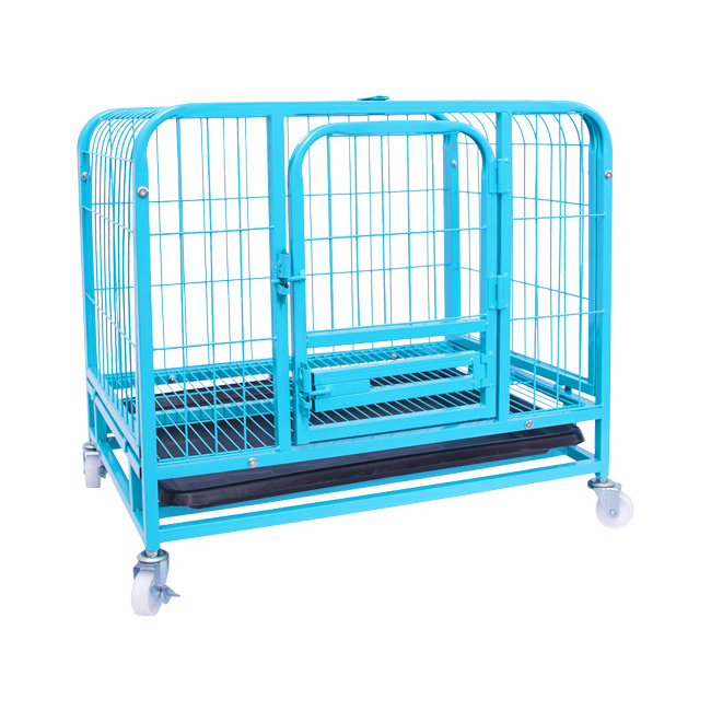 Heavy Duty Metal Dog Cage Kennel Crate for training With Removable Tray