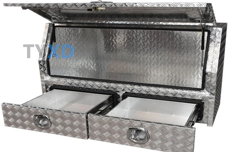 Aluminium Half Door with Drawers Toolbox for Ute Truck Storage Tol box