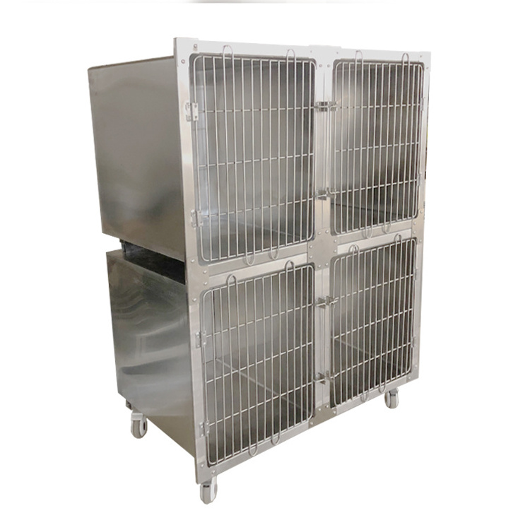 304 Stainless Steel Modular Veterinary Dog / Cat Cage / Stainless Steel Vet Dog Kennel Box