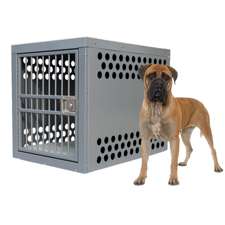 Metal Dog Crate Cage Portable Heavy Duty Indoor Pet Cages, Carriers & Houses for Dogs 