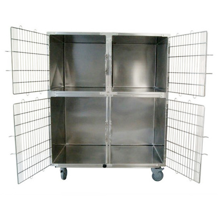 Large Hospital Vet Store 304 Stainless Steel Dog/Cat Cage