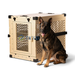 TYXD Easy To Carry Durable Impact Large XXL Metal Dog Cage Folding Portable Dog Crate For Car