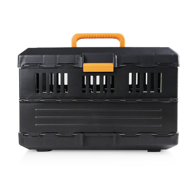 Foldable Plastic Pet Travel Flight Carrier Portable Pet Crate Traveling Dog Cage Box