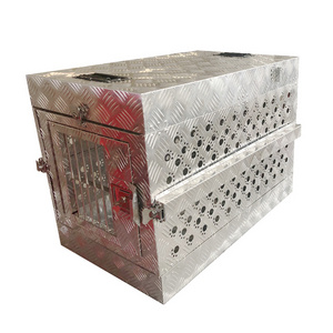 Customized Diamond Aluminium Plate Collapsible Dog Kennel Box