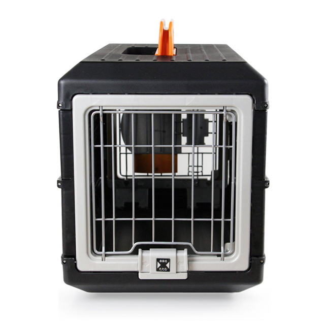 Foldable Plastic Pet Travel Flight Carrier Portable Pet Crate Traveling Dog Cage Box