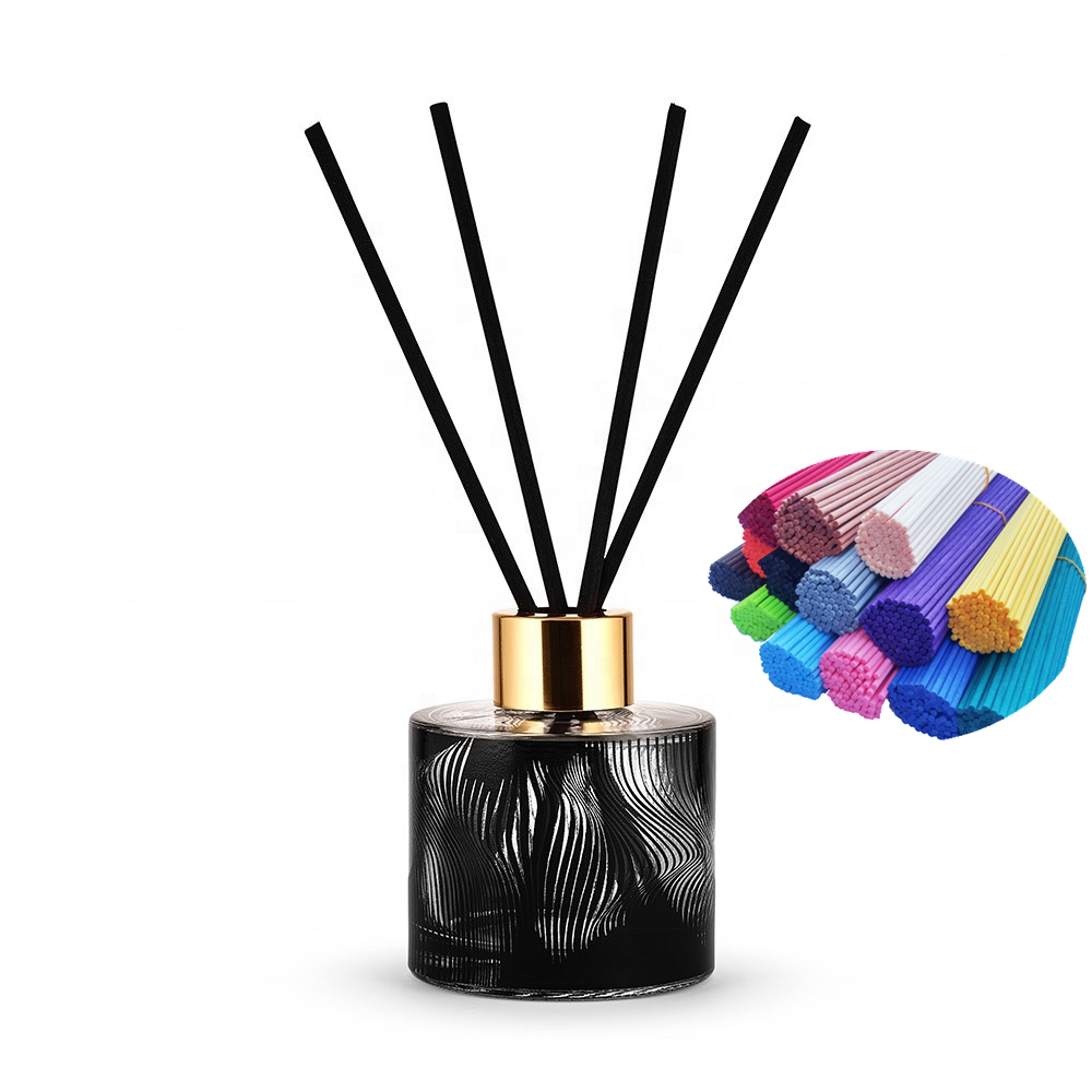 Home Fragrance Aroma Scented Diffuser Refill Fragrance Stick Custom Size Black White Grey Fiber Reed Diffuser Sticks