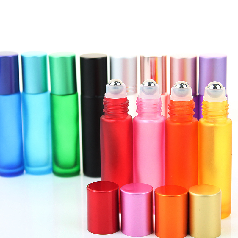 10ml Roll on Bottle Empty Frosted Glass Roller Bottle Perfume Oil Roller Ball with Factory Price