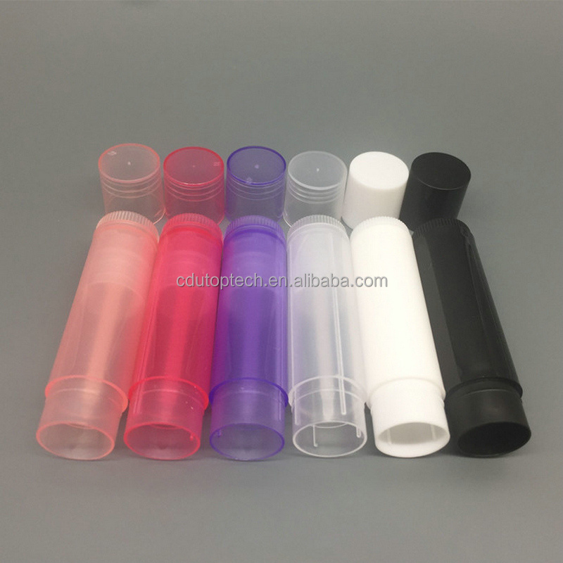 Clear White Black 5ml 5g Empty Round Plastic Lip Balm Tube Container 5g Chapstick Lipstick Tube for Lip Balm Cosmetic Packaging