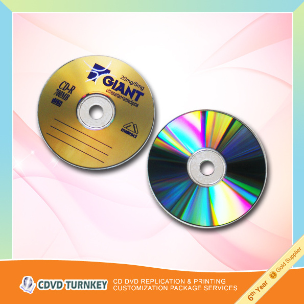 blank CDR  DVDR with logo printing in slim black cd case