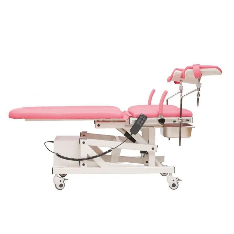 Clinic Adjustable pink Gynecological chair gyno exam bed medical table for gyno exam