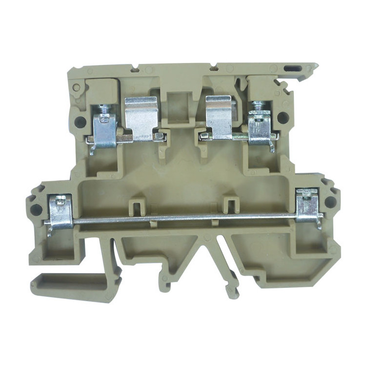 electrical connection rail 4mm2 din rail fuse terminal block