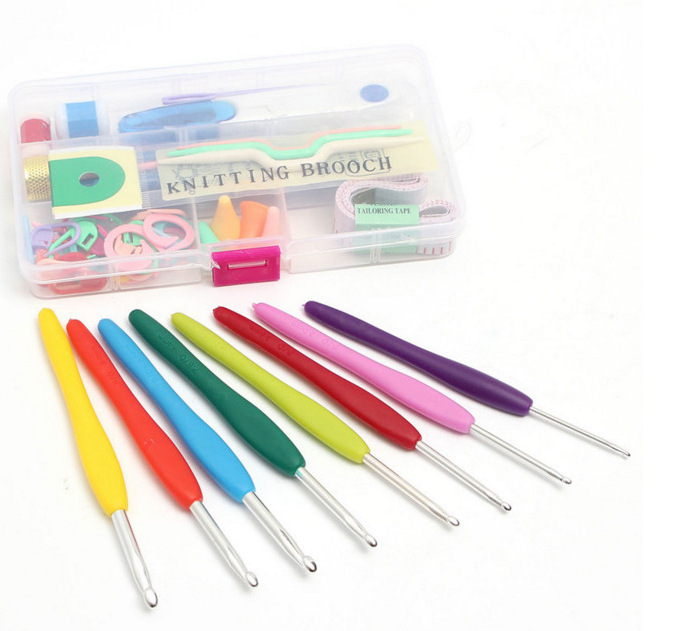 Magic Ergonomic Crochet Hooks Knitting Needles Weave Yarn Kits DIY Hand Knitting Art Tools Crochet Hook Set