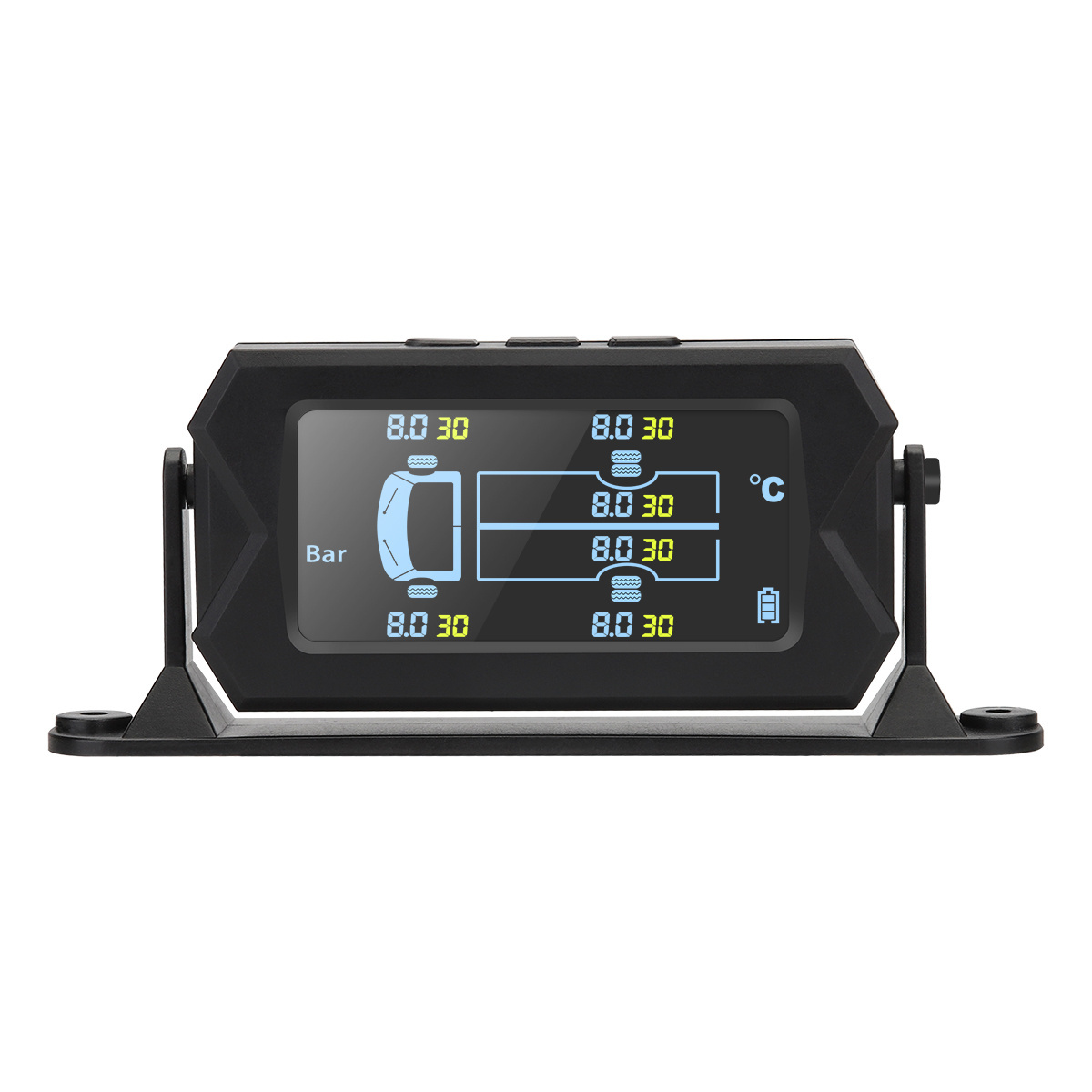 0-8 0-16 Bar 116 217 PSI Big Screen 180 Degree Adjustable 6 Wheels Truck TPMS Tyre Tire Pressure Monitoring System Sensor