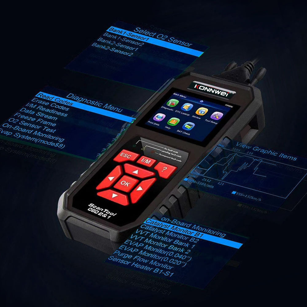 KW850 Full system  OBD2/EOBD scanner diagnostic tools