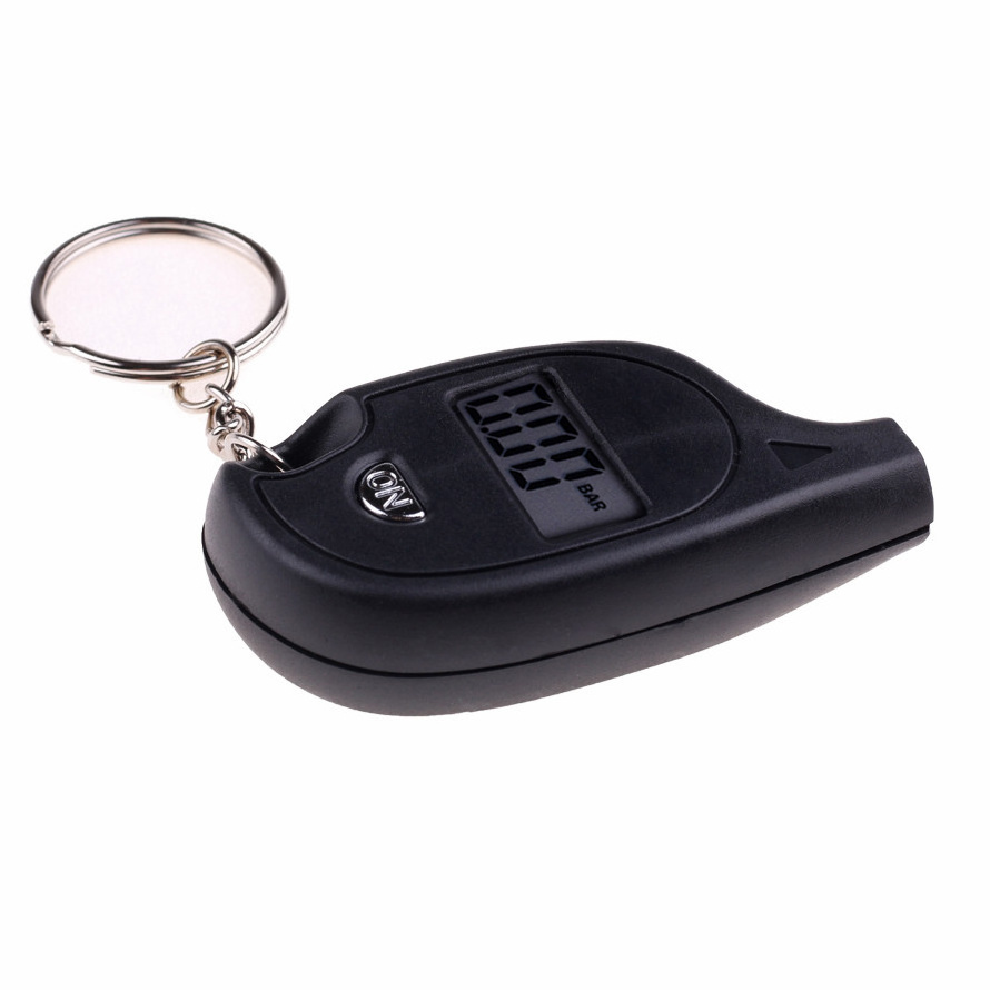 portable Mini Key chain LCD Digital Car Tire Air Pressure Gauge Auto Motorcycle Test For Car Tyre Meter Tester Tool