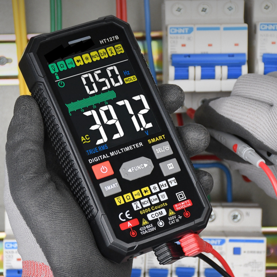 HT127B Digital Multimeter OEM&ODM Multimetro Capacitor Meter Volt Meter Ohmmeter Auto-Ranging Tester