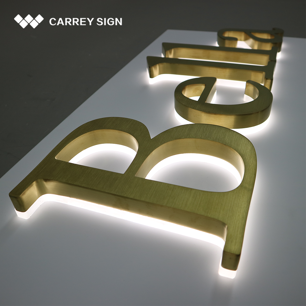 business sign board logo office indoor outdoor backlit illuminated company business signage wall logo led 3d letter custom sign