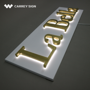 business sign board logo office indoor outdoor backlit illuminated company business signage wall logo led 3d letter custom sign