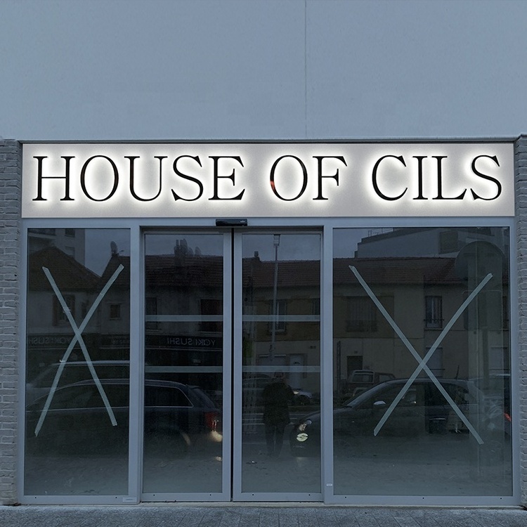 store sign led letter custom metal storefront outdoor led front sign 3d shop business custom led sign